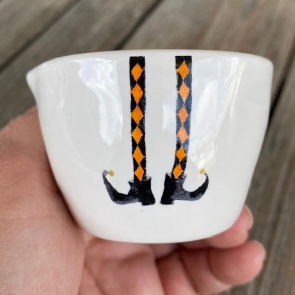 Rae Dunn Measuring Cups Halloween Witch Feet Ceramic Pottery farmhouse Halloween - Picture 5 of 12